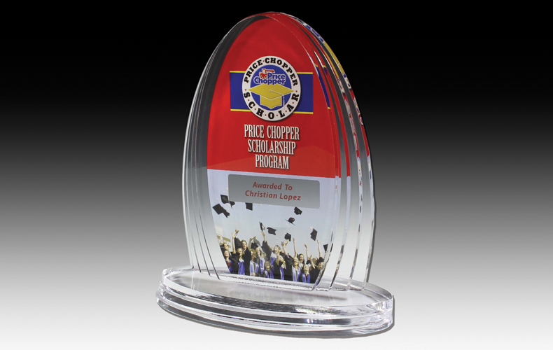 7572-2S (Screen Print), 7572-2L (Laser), 7572-2P (4Color Process) - Oval Legend Award - 6 1/4" 7572-2S (Screen Print), 7572-2L (Laser), 7572-2P (4Color Process) - Oval Legend Award - 6 1/4"